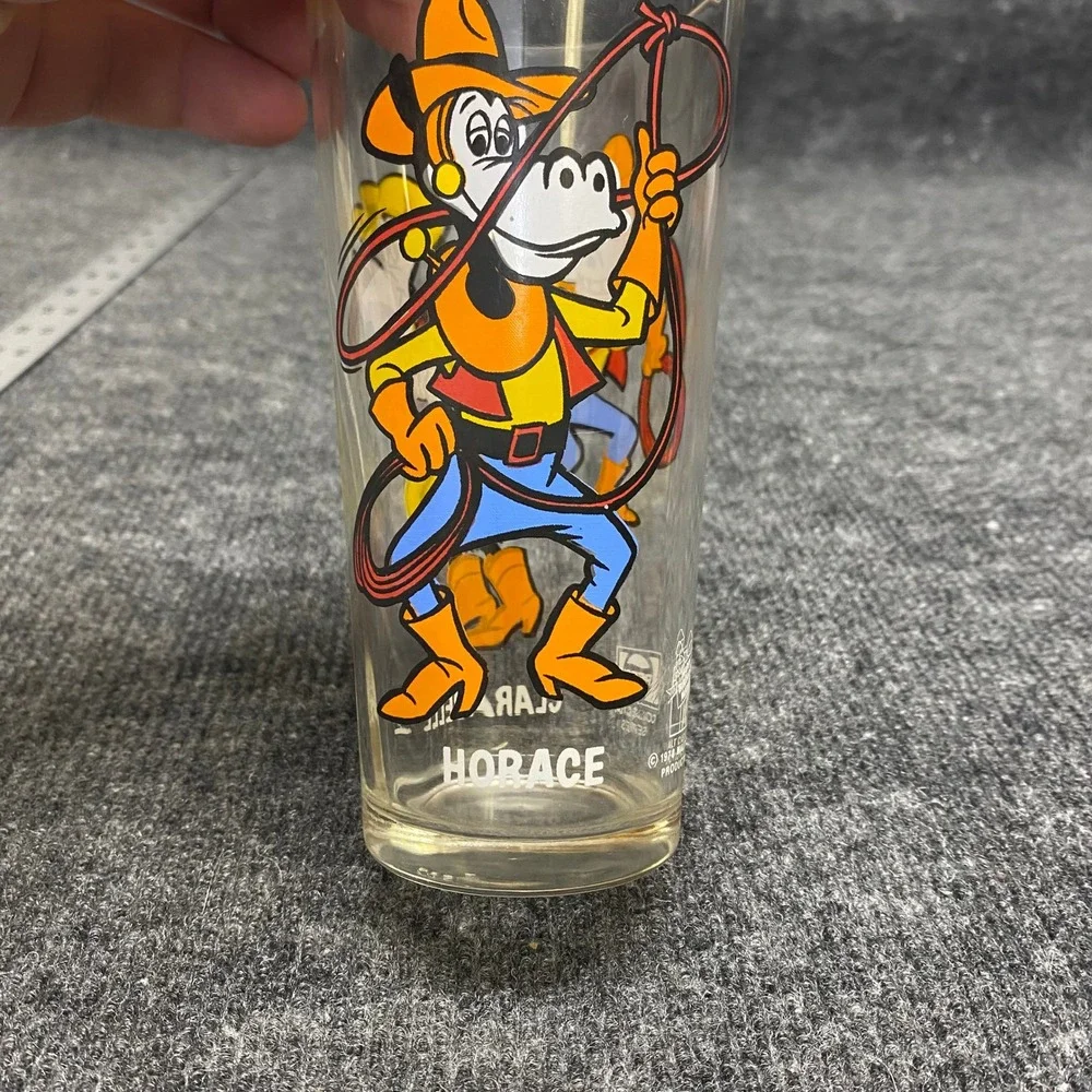 Vintage 1978 Pepsi Disney Collector Series Glass Horace Horsecollar Clarabelle